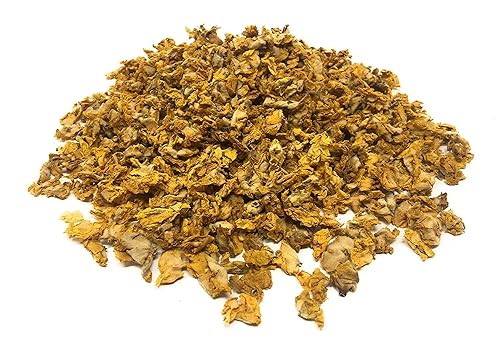 100% Dried Mullein Flowers (Verbascum thapsus) | Net Weight: 0.52oz / 15g | Soothing, slightly sweet tea with many benefits - Used for edible flower