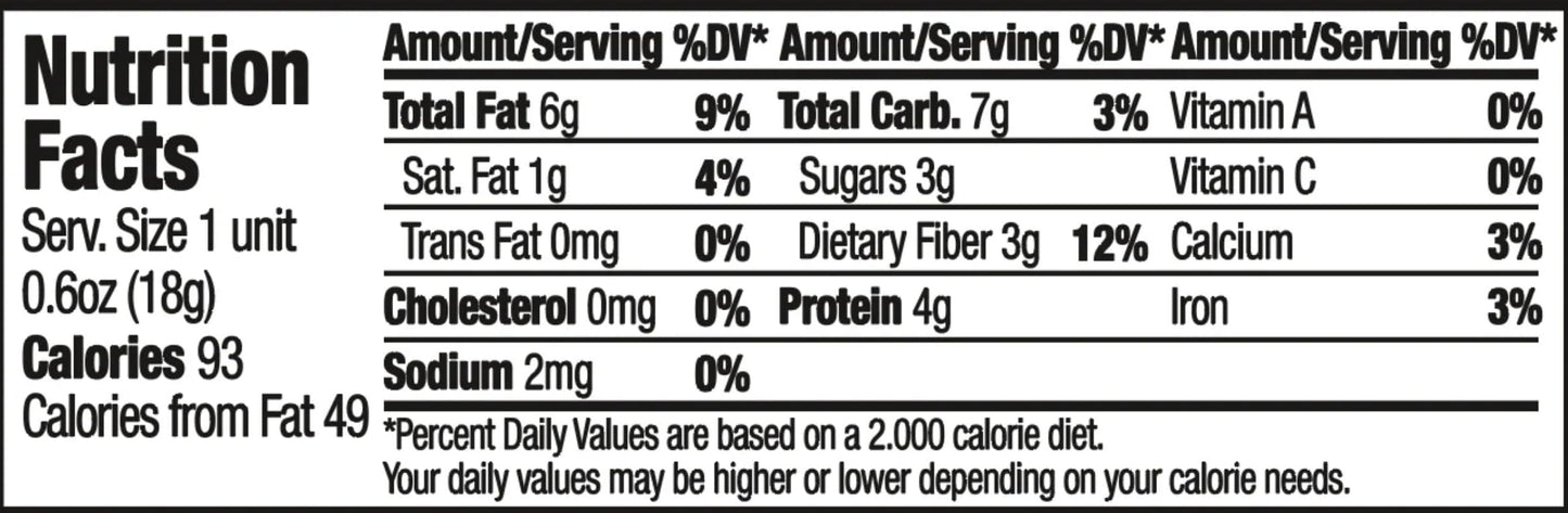 TerraNut Cacao Punch Superfood Power Snack - Cold Pressed - Plant Based - Gluten Free- Superfood Snack - Dispenser Box - 70 Count