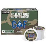Black Rifle Coffee Company CAF, 12 Count, Medium Roast K Cups - Single Serve K Cups Coffee Pods - Kcup Pods Compatible with Keurig 1.0 & 2.0 - Made