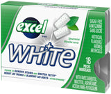 Excel White Spearmint, Teeth Whitening, Sugar Free Chewing Gum, Multipack, 3 Packs, 18 Pellets Per Pack, Multi
