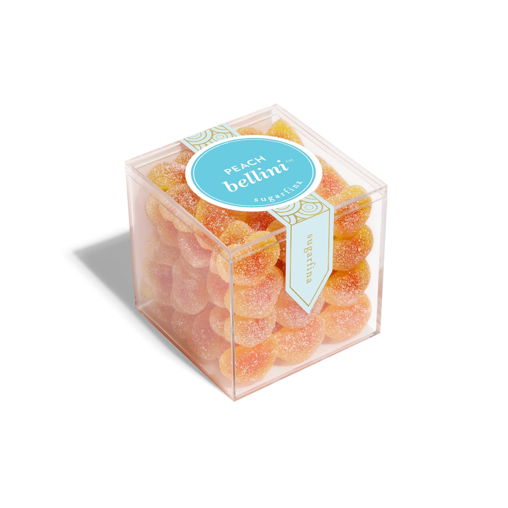 Sugarfina Peach Bellini Large Candy Cube, Gummies, 10.9 oz, 2 Count