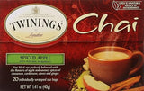 Twinings of London Apple Spice Chai Tea Bags, 20 Count
