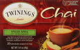 Twinings of London Apple Spice Chai Tea Bags, 20 Count