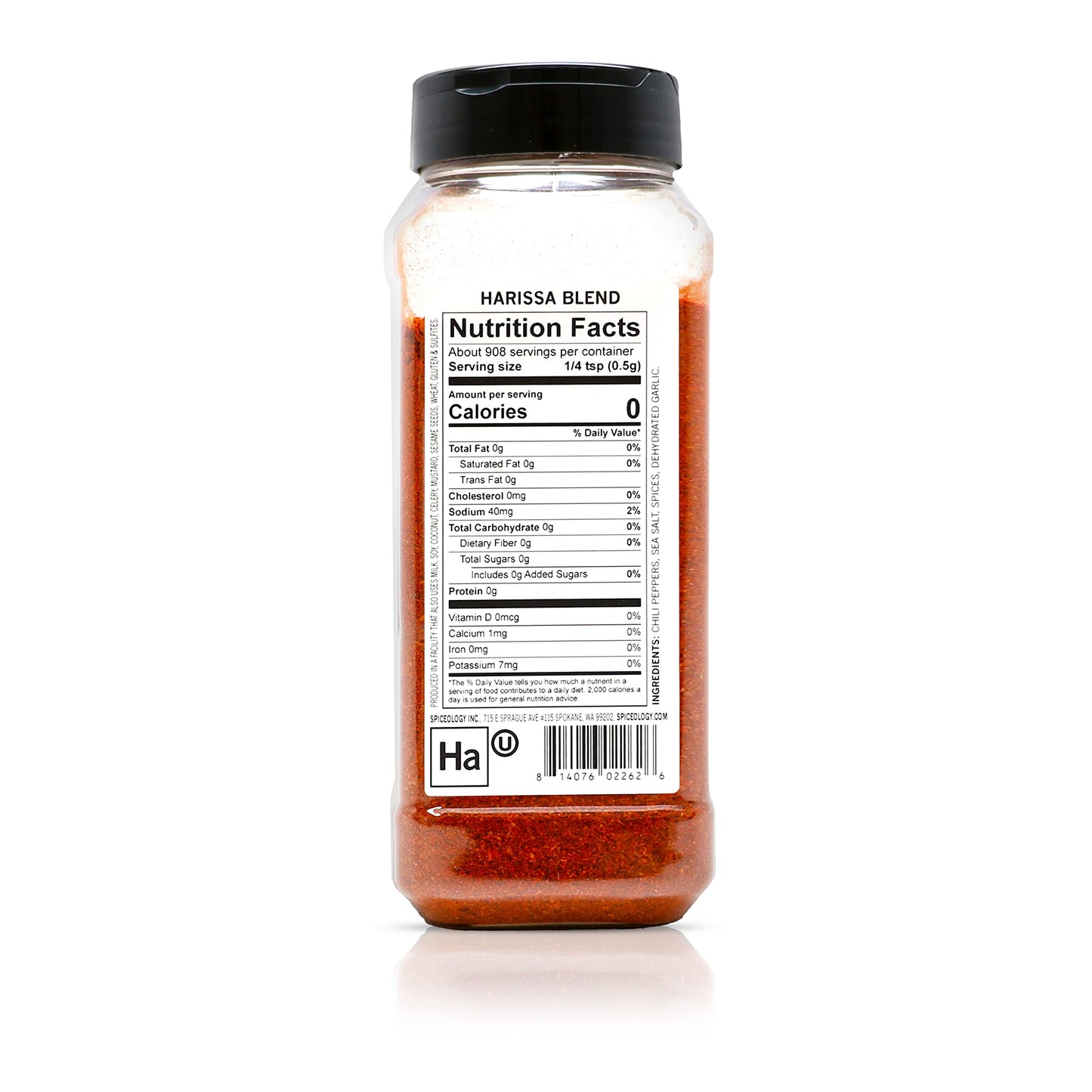 Spiceology - Harissa - Use On: Beef, Chicken, Fish, Pork - African Seasoning - Spices and Seasonings - 16 oz
