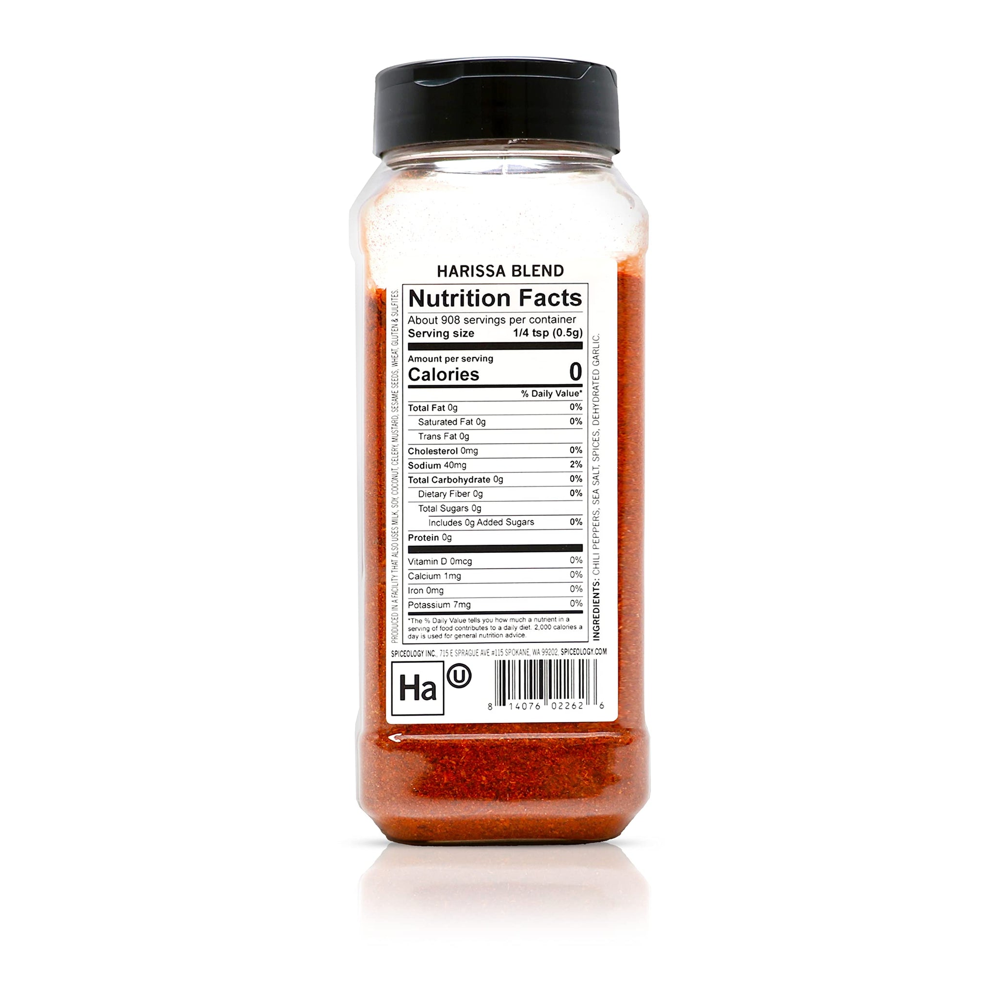Spiceology - Harissa - Use On: Beef, Chicken, Fish, Pork - African Seasoning - Spices and Seasonings - 16 oz