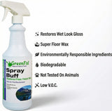 GreenFist Spray Buff Restorer Renewing Floor Finish Wax Polisher Buffer[ Removes Surface Marks, Conditioned, Dry and Spotless Floors ], 32 Fluid Ounce