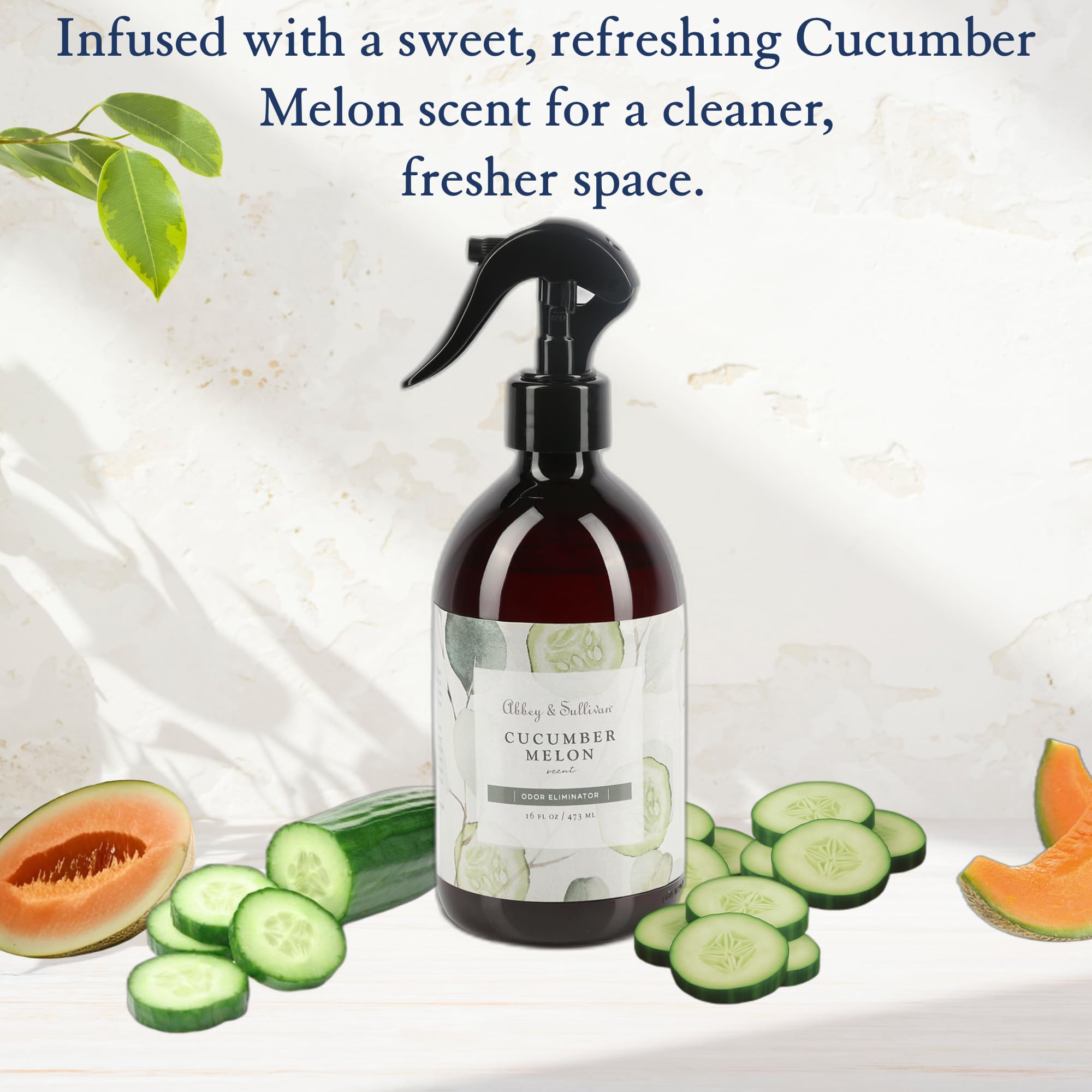 Abbey & Sullivan Odor Eliminator, Cucumber Melon, 16 oz