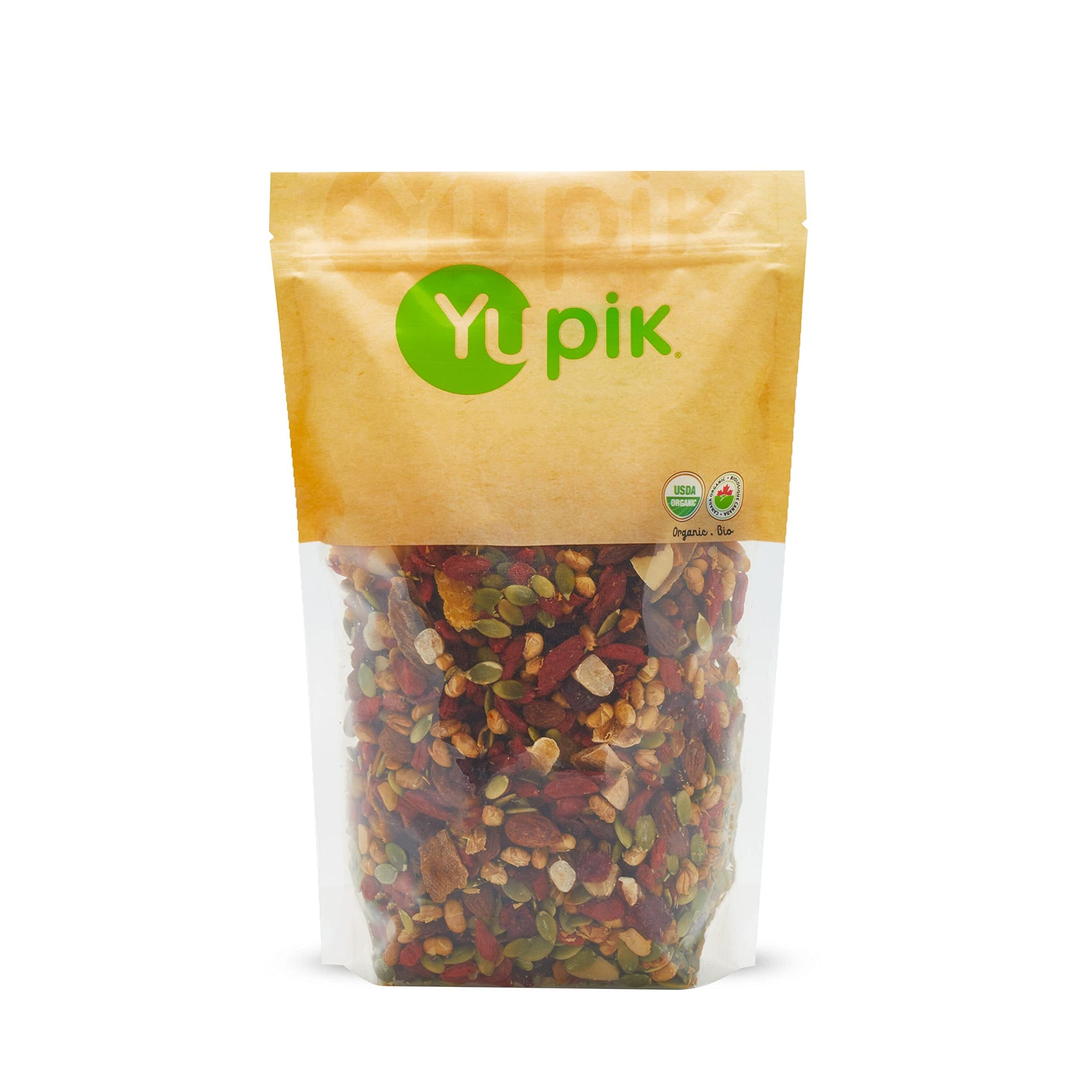 Yupik Organic Kathmandu Mix, 1 lb (16 oz), USDA Certified Organic, Gluten-Free, Vegan, Non-GMO, Colorful Mix of Dried Fruits, Seeds, Beans, and Nuts