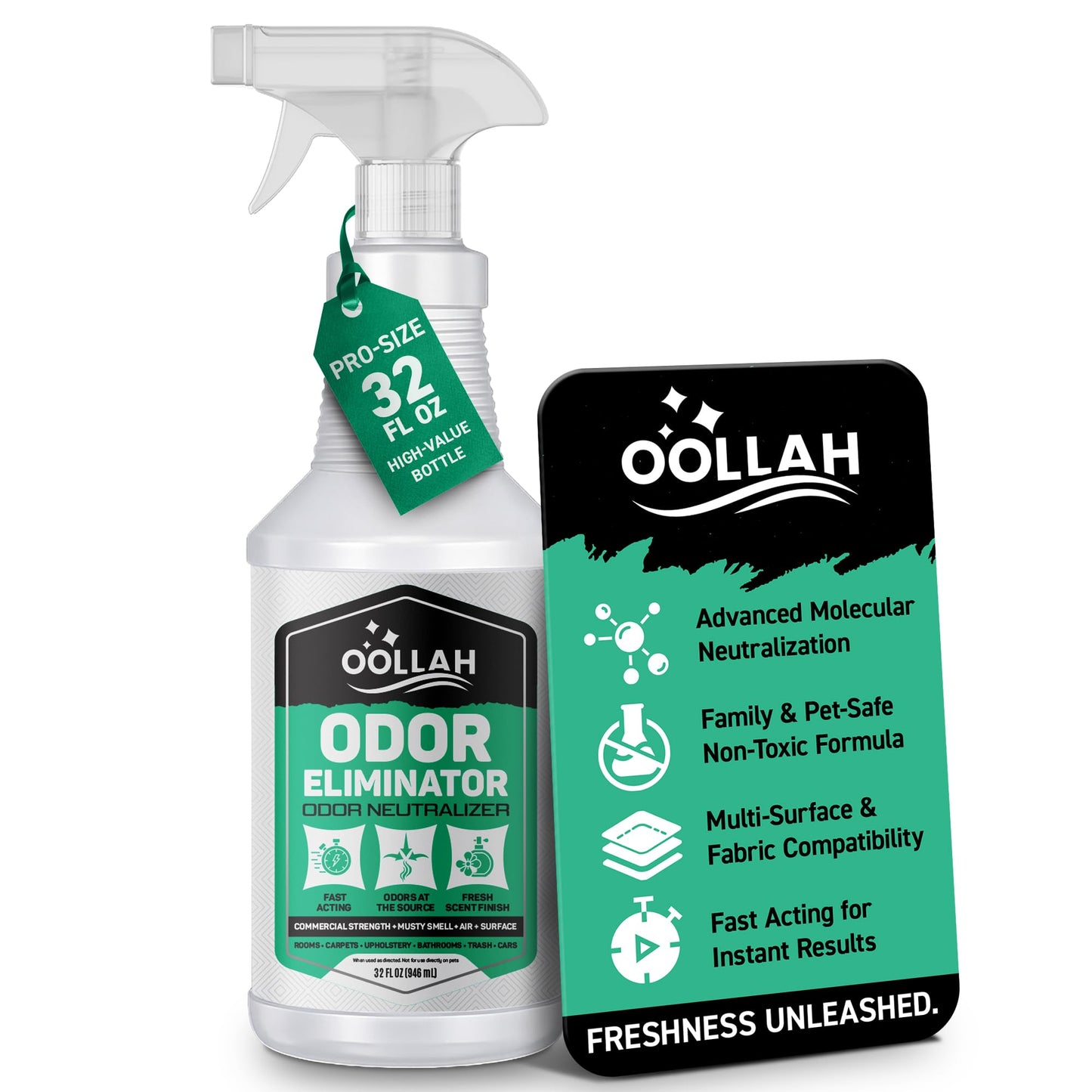 Pet Odor Eliminator for Home, Odor Eliminator Spray 32 oz, Fresh Scent Odor Neutralizer for Fabric, Carpet, Upholstery, Furniture, Bathroom & Car
