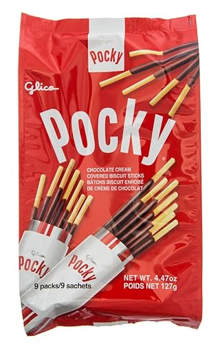 Glico Pocky, Chocolate, 9-count (Pack of 5)