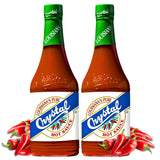 Crystal Hot Sauce 12oz (Pack of 2) - Louisiana's Pure Hot Sauce, Original Flavor - Low Fat - Low Sodium - Perfect for Spicing Up Sandwiches, Soups