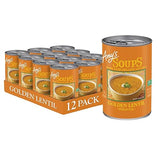 Amy's Soup, Vegan, Gluten Free, Golden Lentil, Made With Organic Ginger, Carrots and Peas, 14.4 oz (Pack of 12)