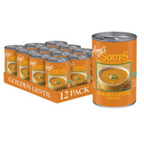 Amy's Soup, Vegan, Gluten Free, Golden Lentil, Made With Organic Ginger, Carrots and Peas, 14.4 oz (Pack of 12)