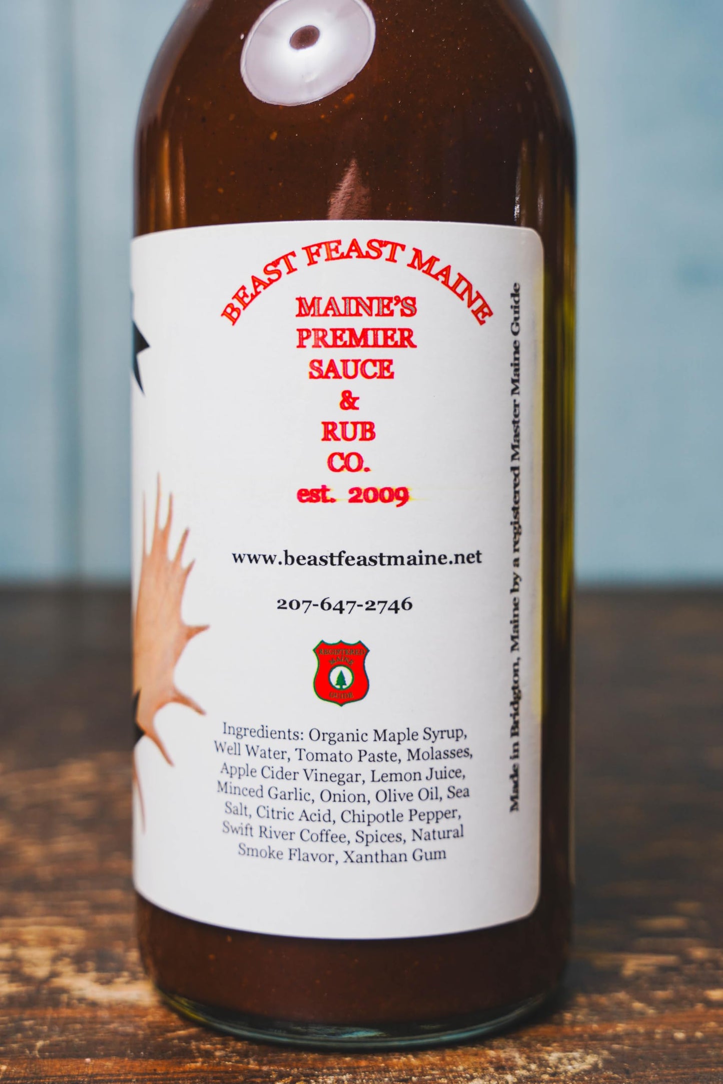 Beast Feast Maine Maple Chipotle BBQ Grilling Sauce, Sweet and Spicy, Award-Winning, All-Natural Ingredients