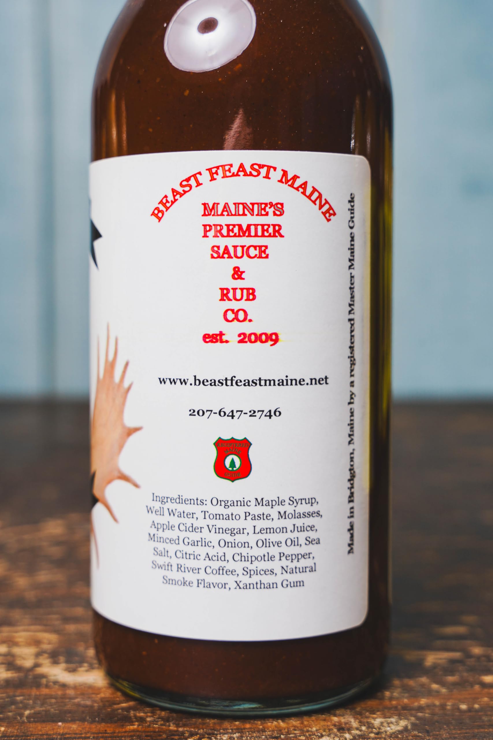 Beast Feast Maine Maple Chipotle BBQ Grilling Sauce, Sweet and Spicy, Award-Winning, All-Natural Ingredients