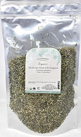 Starwest Botanicals Organic Skullcap Herb - Loose Leaf Dried Skullcap for Tea, Smoothies, Dressings, Herbal Blends, & More, Cut & Sifted, Scutellaria