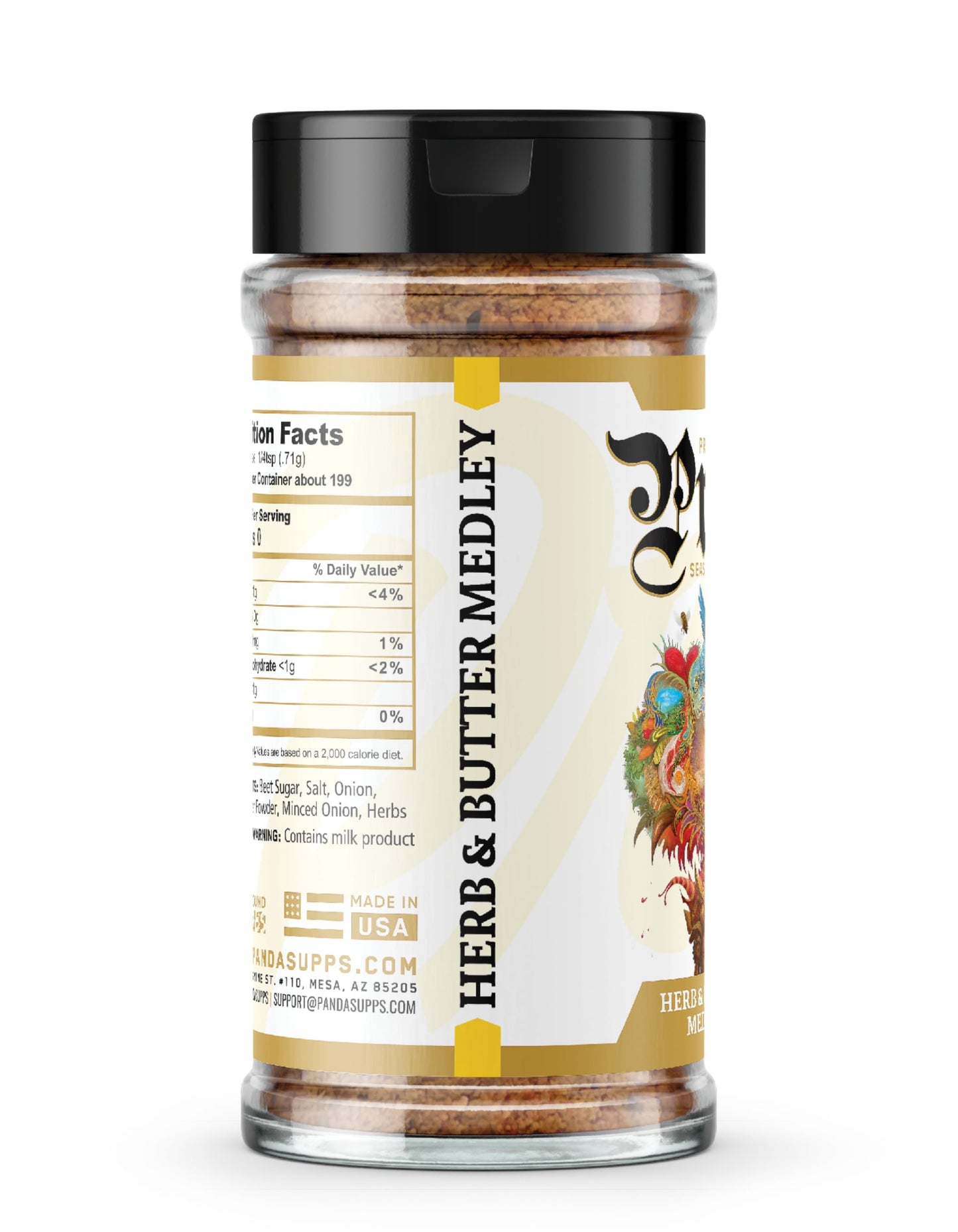Underground Bio Labs | Prep By Jefe Premium Seasoning | Low Sugar/Sodium | MSG/Gluten Free | 13 Mouthwatering Flavors (5oz) (Herb & Butter Medly)