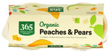365 by Whole Foods Market, Organic Peaches & Pears Snack Cups, 4 Count