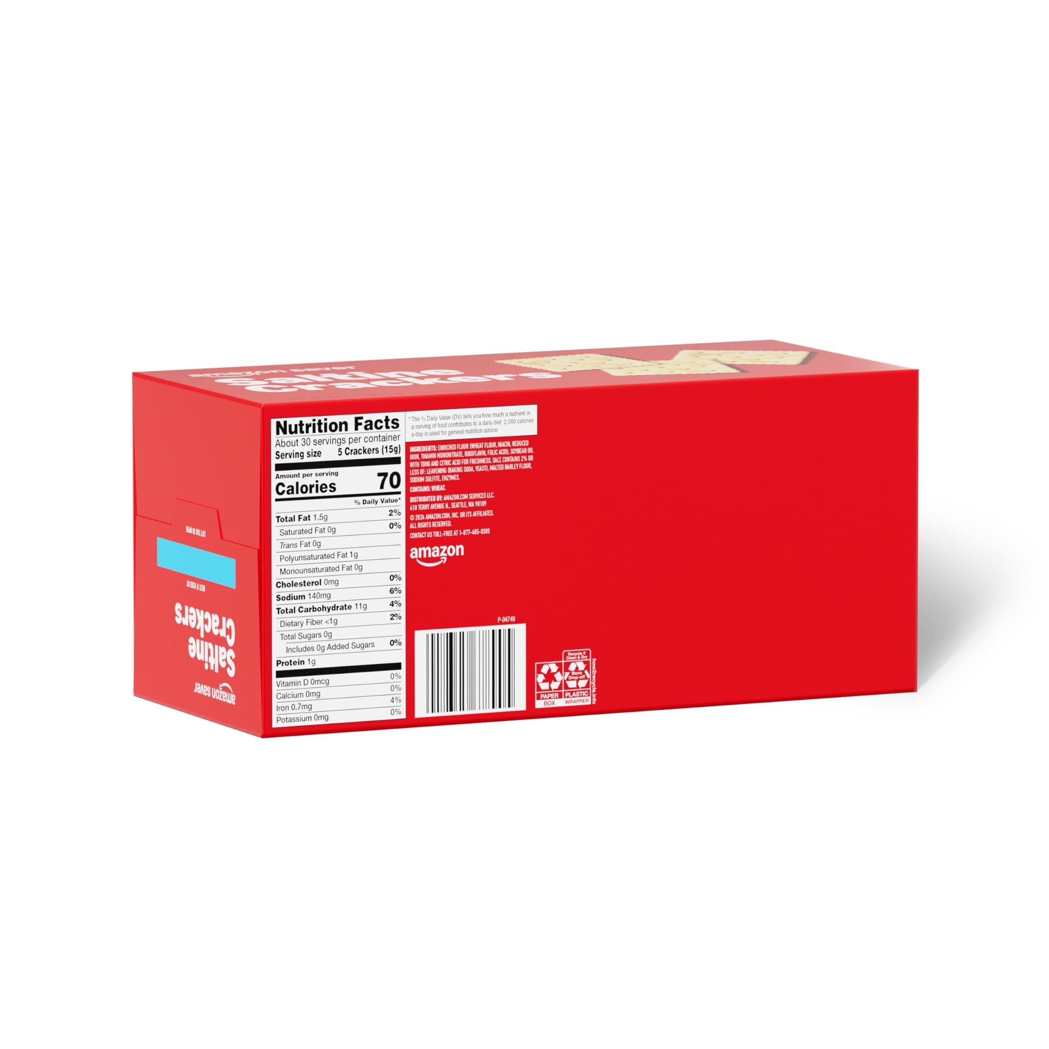 Amazon Saver, Saltine Crackers, 16 Oz