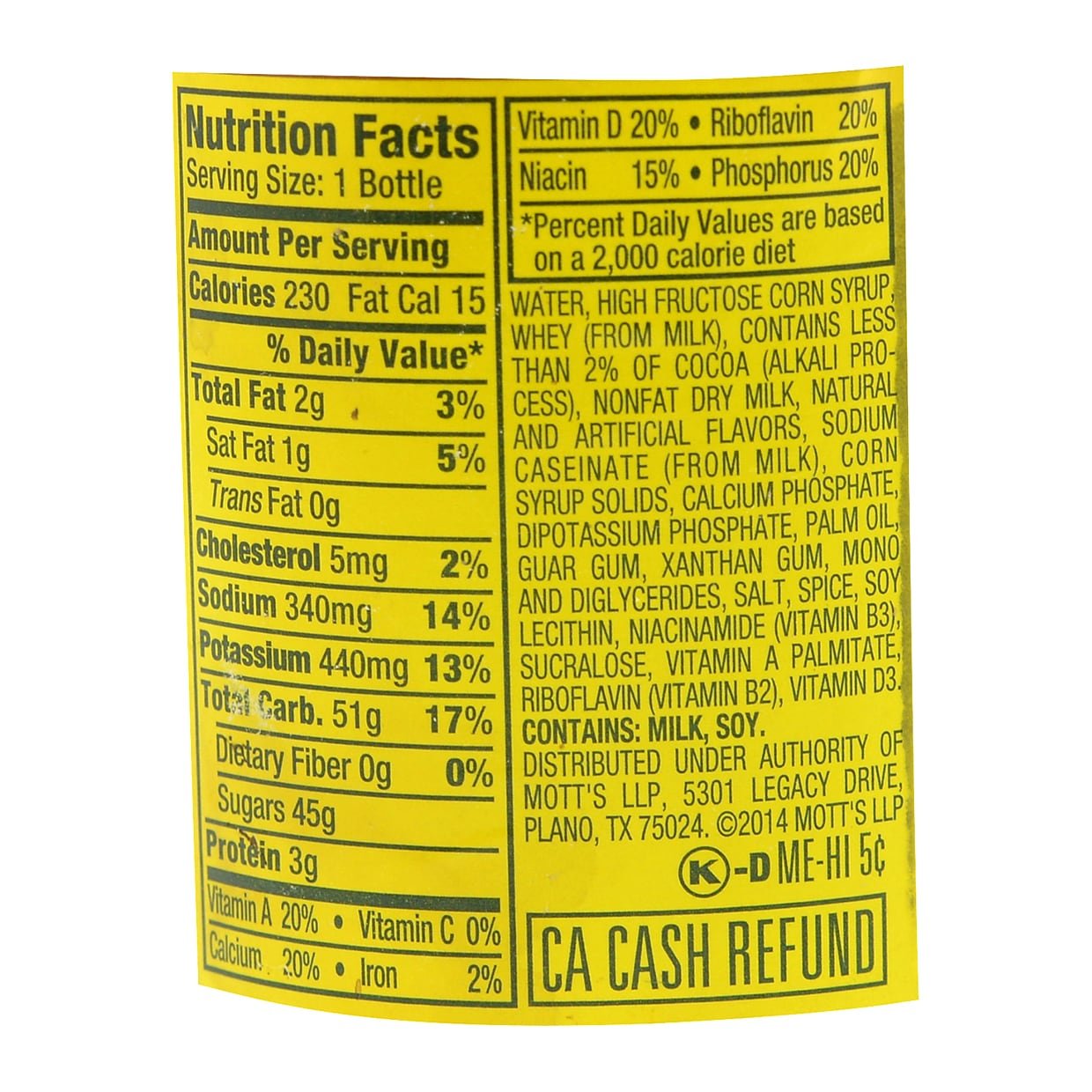 Yoo-Hoo Chocolate Drink, 15.5 oz