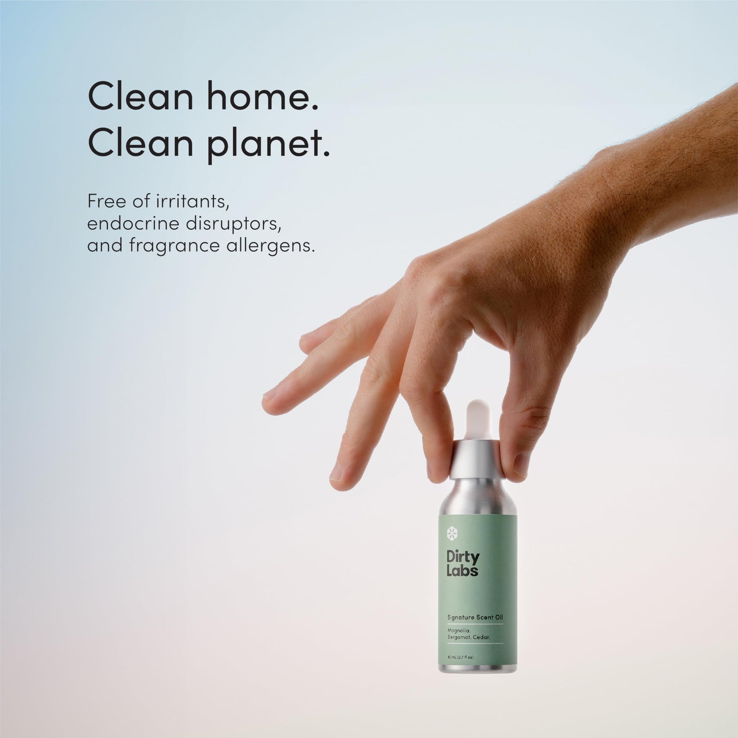 Dirty Labs | Signature Scent | Laundry Fragrance Oil and Glass Dropper | 80mL (2.7 fl oz) | Magnolia, Bergamot, and Cedar Blend | Laundry Scent