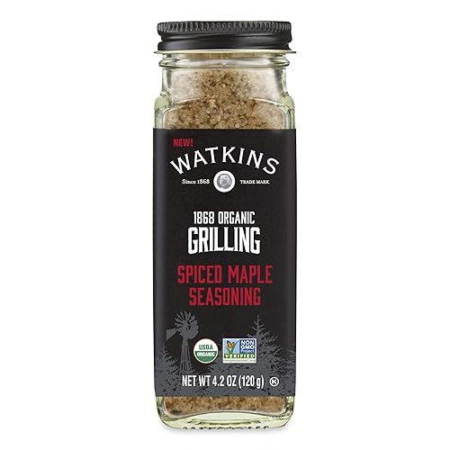 Watkins 1868 Organic Grilling Spiced Maple Seasoning, 4.2 oz (Pack of 1)