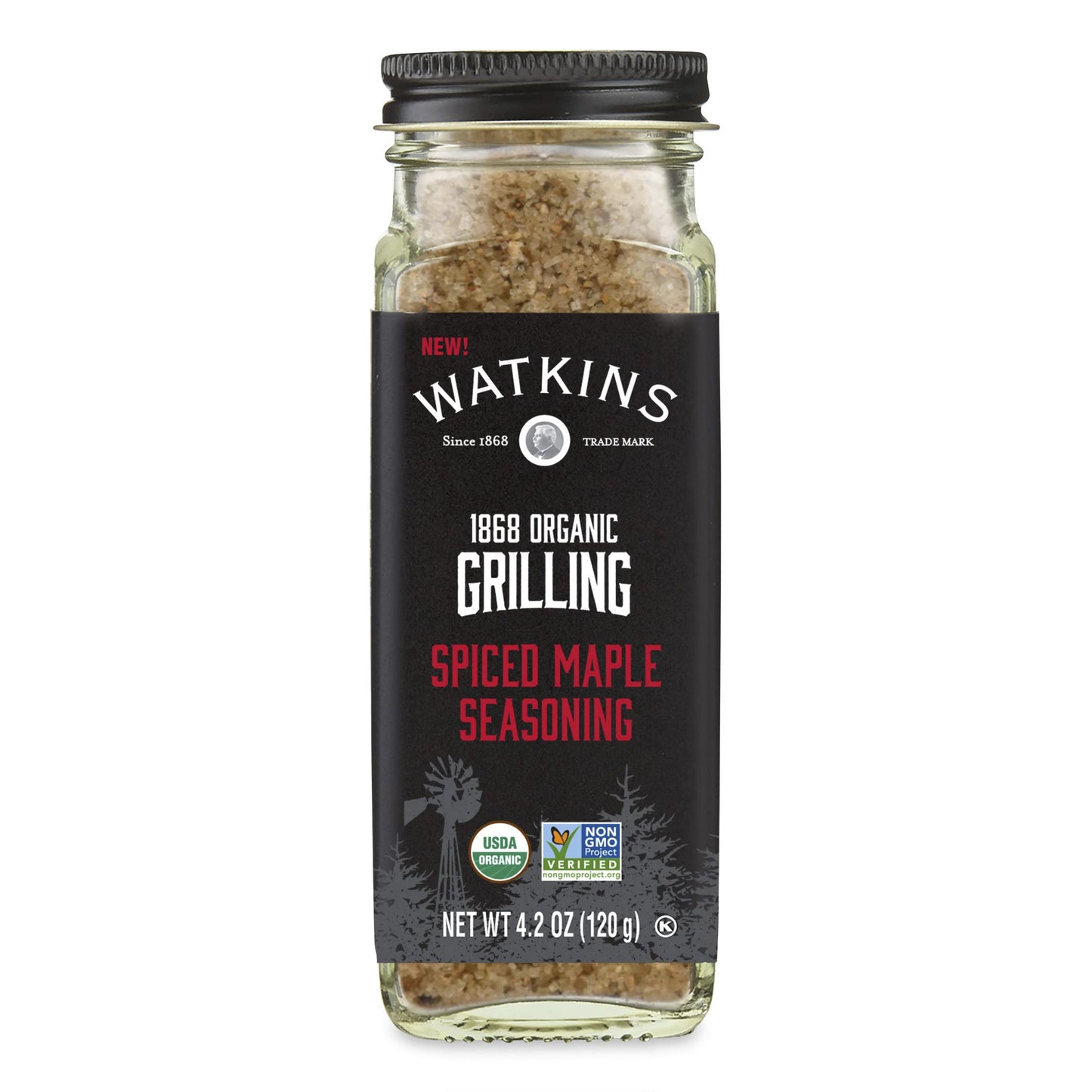 Watkins 1868 Organic Grilling Spiced Maple Seasoning, 4.2 oz (Pack of 1)