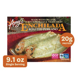 Amy's Frozen Meal, Roasted Poblano Enchilada, Made With Organic Corn and Vegetables, Gluten Free Microwave Meal, 9.1 Oz