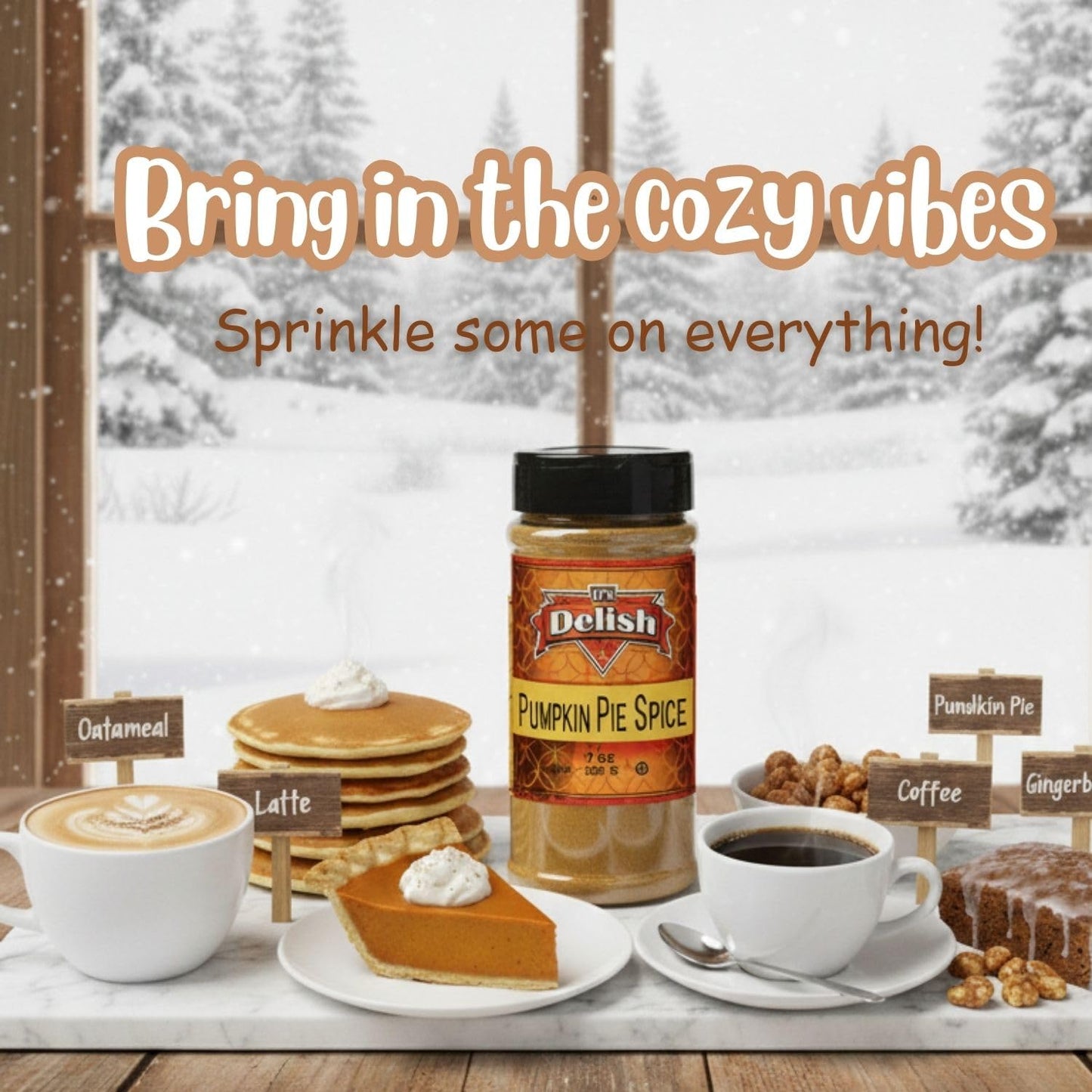 Pumpkin Pie Spice by Its Delish, 7 Oz. Medium Jar
