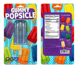 Gummy Popsicle: A Cool Treat with a Variety of Flavor Choices, by GGB Candies (Cherry & Blue Raspberry / 2-Pack)