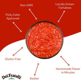 Dei Fratelli Simply Pizza Sauce - No Sugar Added (4 pack)