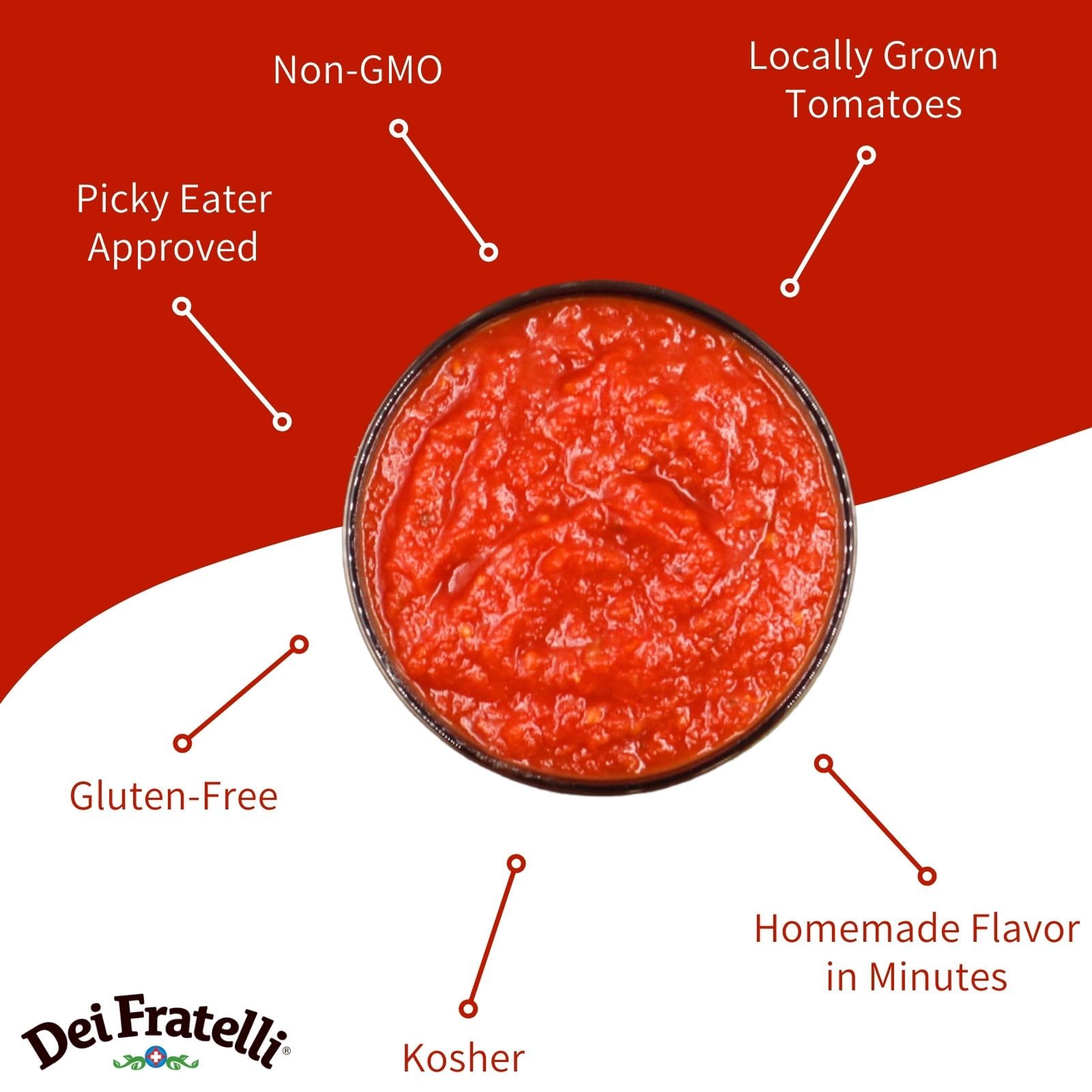 Dei Fratelli Simply Pizza Sauce - No Sugar Added (8 pack)