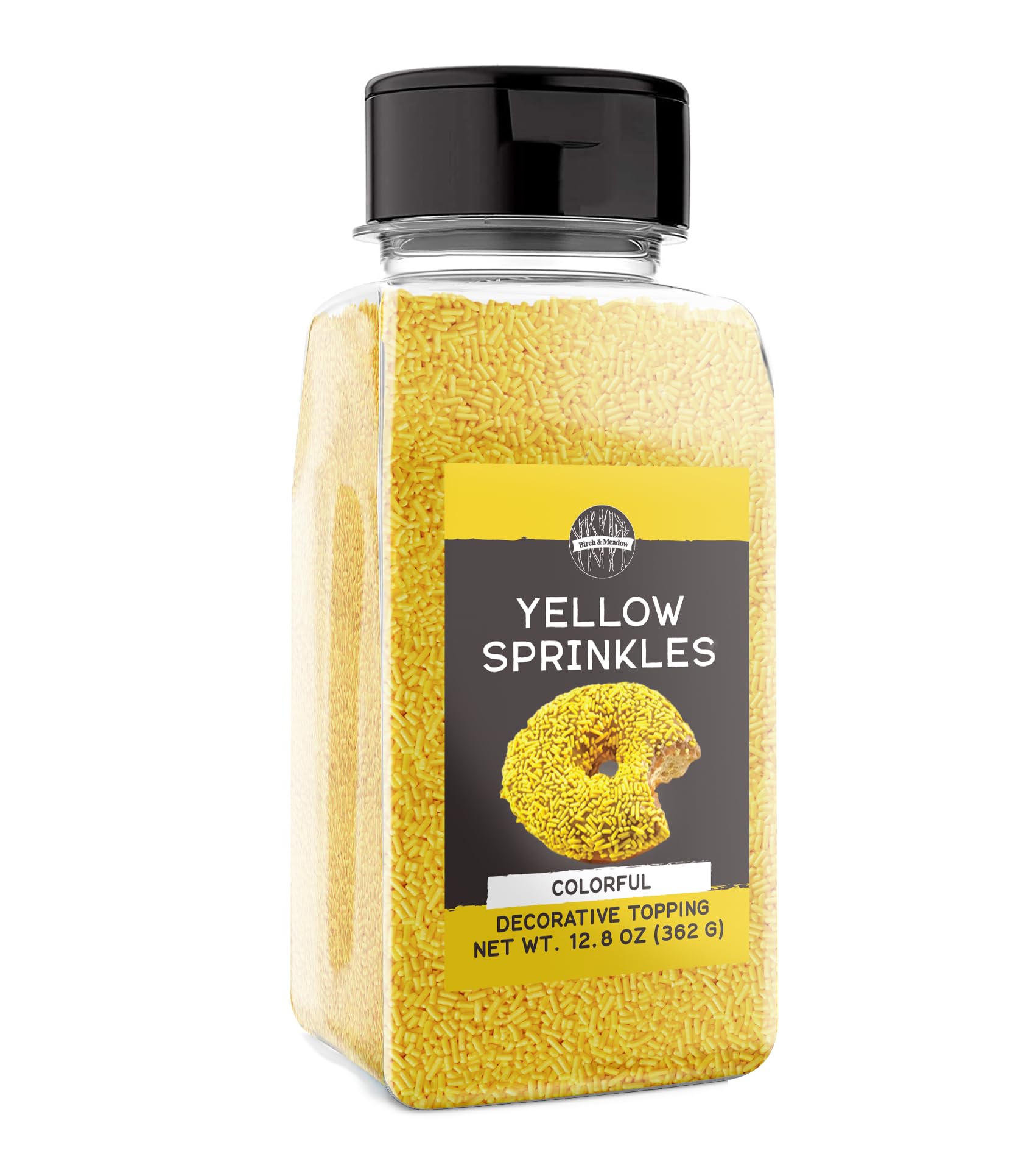 Birch & Meadow Yellow Sprinkles, 12.8 oz, Fun & Decorative Topping