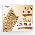 ProtiWise Fluffy Nutter Protein Bars | 15g Protein, 7g Fiber | Low Sugar, Low Carb | Gluten Free | Keto Friendly Hunger Control Meal Replacement