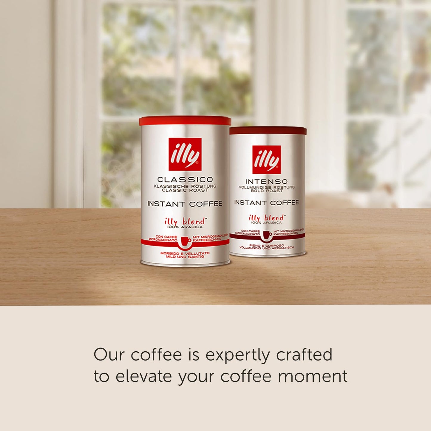 illy Instant Coffee Singles, Classico Medium Roast, Caramel & Orange Blossom Notes, 40 Single-Serve Packets (2g Each) - Premium Arabica Coffee