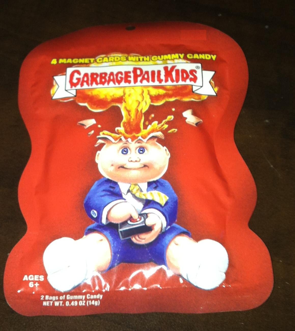 Garbage Pail Kids Magnet Cards Pack with Gummy Candy by Topps