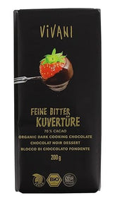 Vivani Dark Cooking Chocolate Vegan Organic 200g