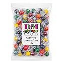 Assorted Jawbreakers - 1 lb Bulk Bag | Cherry, Orange, Lemon, Lime & Grape | Long?Lasting Hard Candy | Individually Wrapped | Party Favors, Pinata