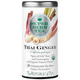 The Republic of Tea - Organic Thai Ginger SuperHerb Tea Tin, 36 Herbal Tea Bags, Naturally Caffeine-Free