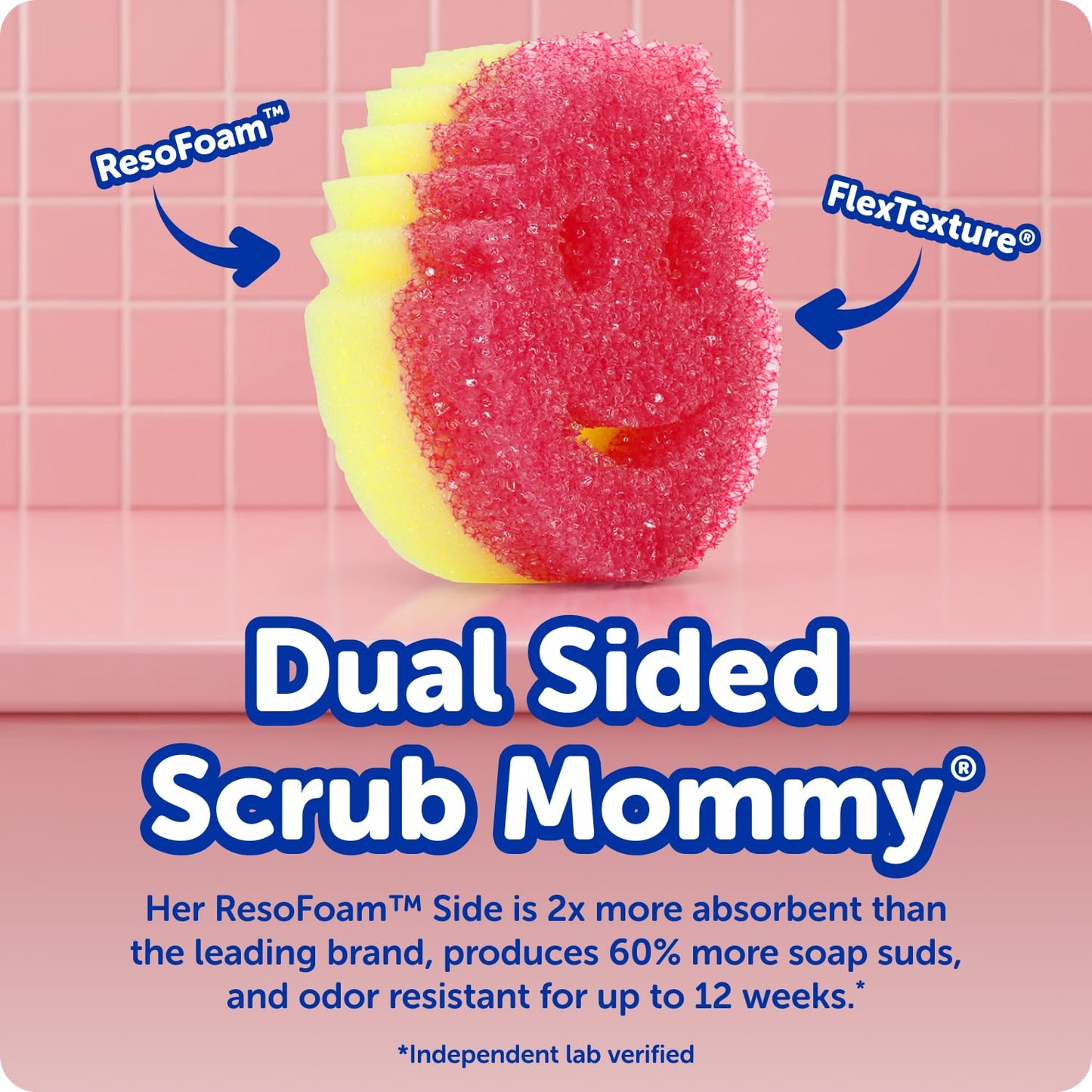 Scrub Daddy Original (4) + Scrub Mommy Kitchen Sponges (4) - Scratch-Free Dish Scrubber - Multipurpose Kitchen Cleaning Sponges - BPA Free Polymer