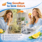 Groutastic Garbage Disposal Cleaner Tablets - 24 Pack Foaming Sink Deodorizer & Drain Cleaner, Fresh Citrus Scent, Kitchen Disposal Cleaning Pods, 1
