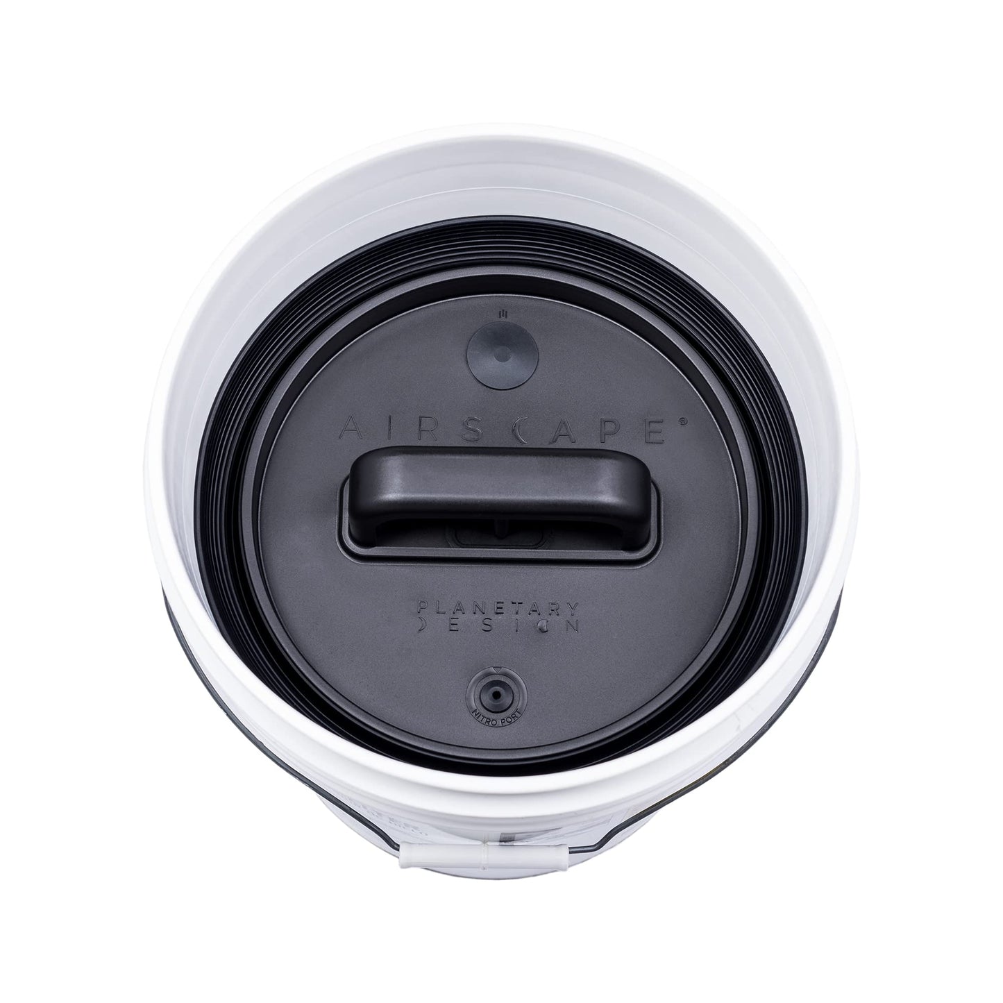 Airscape Bucket Insert Airtight Lid - Bulk Dry Storage - Unique Nitro Flush Port and Degassing Valve for Versatility - Preserve Food Freshness - Fits