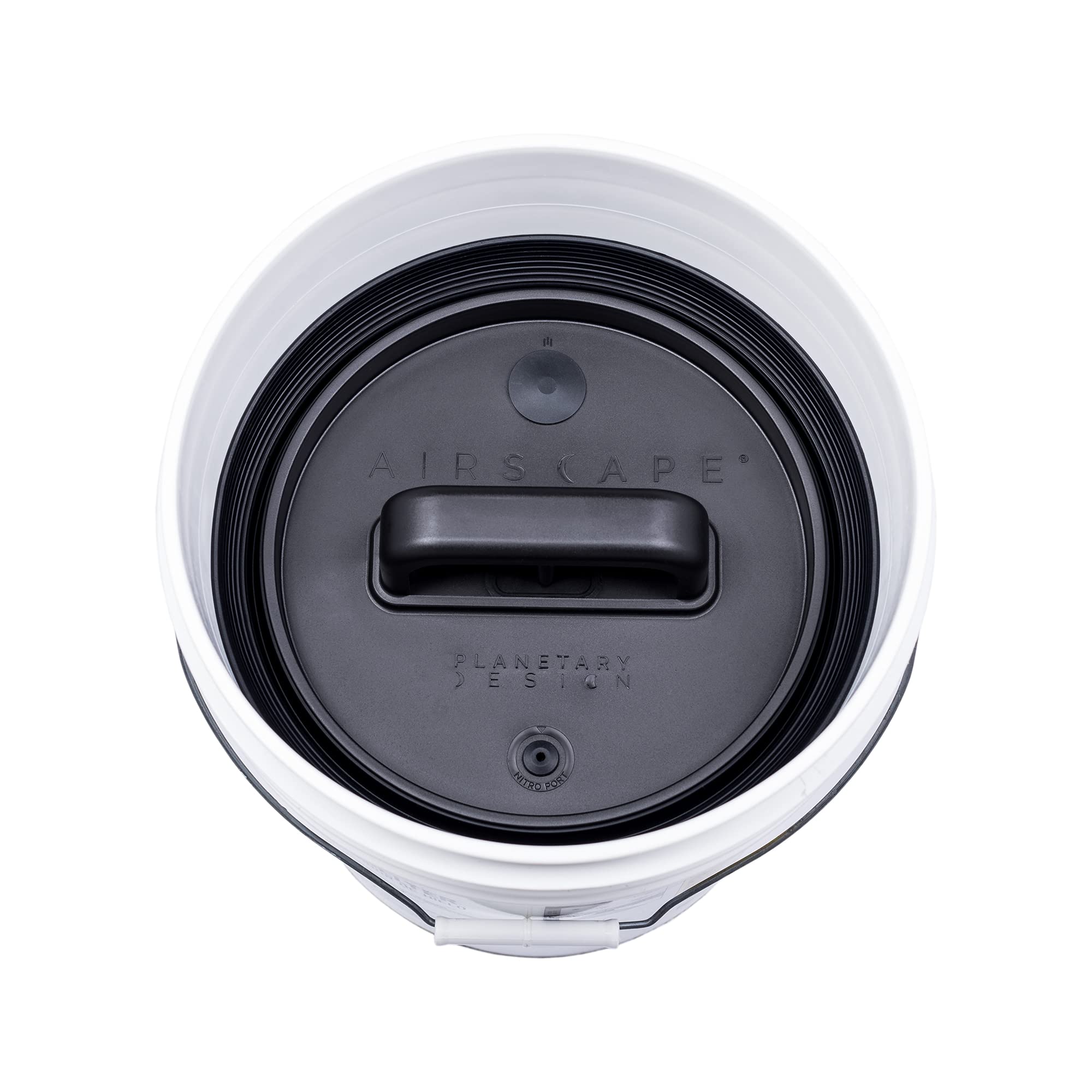 Airscape Bucket Insert Airtight Lid - Bulk Dry Storage - Unique Nitro Flush Port and Degassing Valve for Versatility - Preserve Food Freshness - Fits