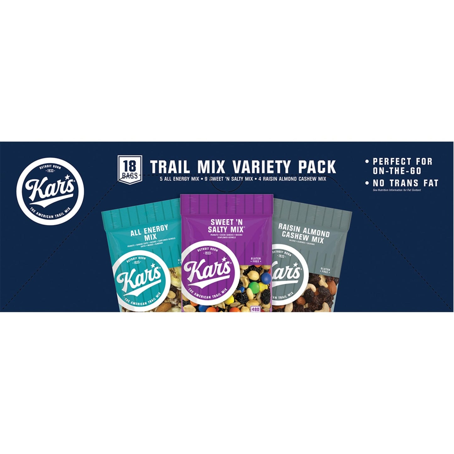 Kar's Nut And Fruit Variety Pack, Box Of 18 Bags