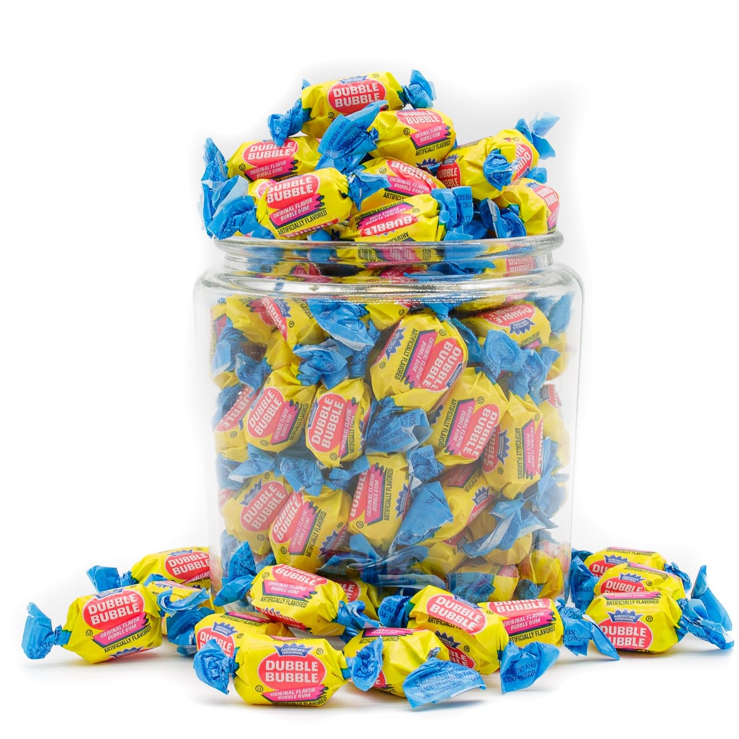 DUBBLE BUBBLE Gum Original Flavor 2 pounds - Bulk Bag, Fruit Flavored, Chewing Gum, Individually Wrapped