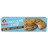 Little Debbie Chocolate Chip Creme Pies, 8 Individually Wrapped Sandwich Cookies, 10.63 OZ Box