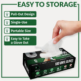 GORILLA SUPPLY Disposable Heavy Duty Vinyl Gloves Latex Free Powder Free, BPA Free Food Safe Grade Disposable Glove, Medium M, 300 Count