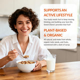 Sweet Diane’s Granola - Family Size (36 oz) Original Recipe Organic Granola, Low-Sugar, High-Fiber, Gluten-Free, Vegan, Delicious Breakfast and Snack