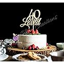 40 Years Loved Cake Topper