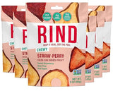 RIND Snacks | Straw-Peary | Strawberry, Apple, & Pear | Dried Fruit Superfood | Chewy Snack | No Sugar Added | All Natural | High in Fiber | Gluten
